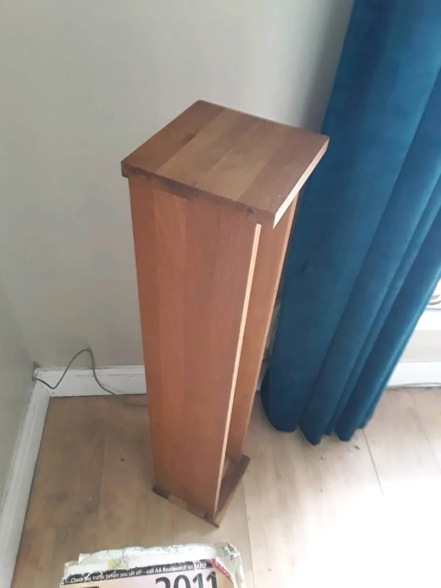 CD rack wood bargain 10e - Image 2