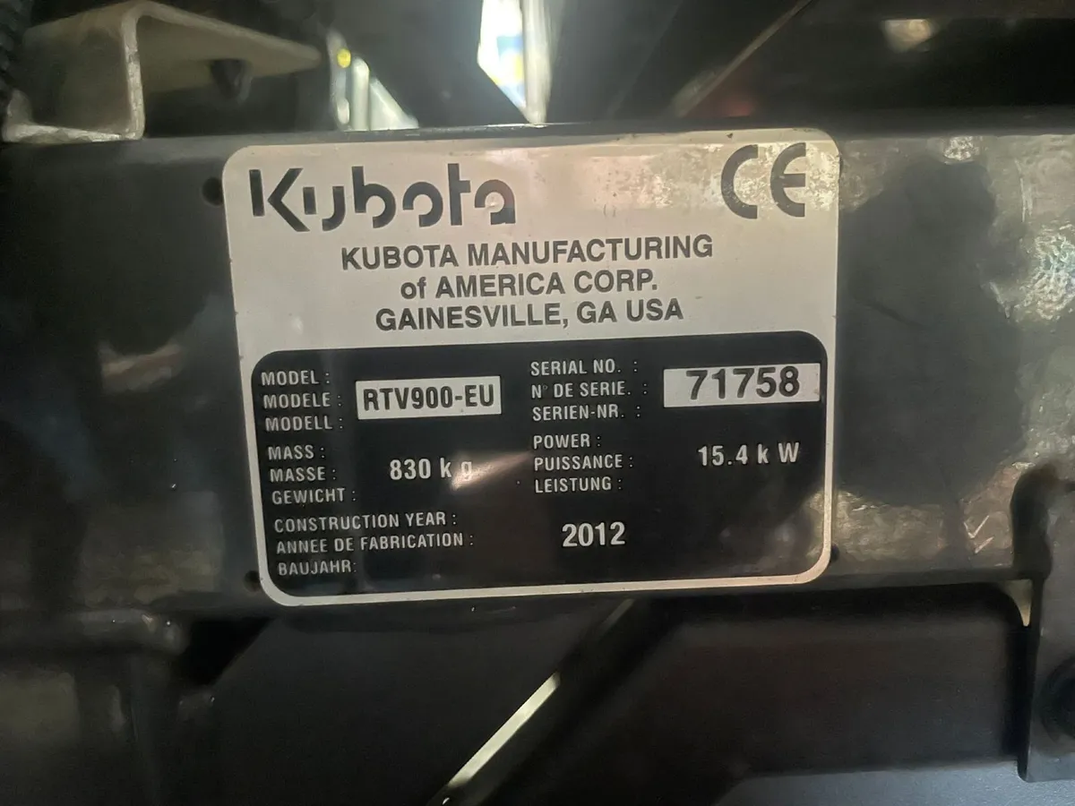 Kubota 900 RTV - Image 2