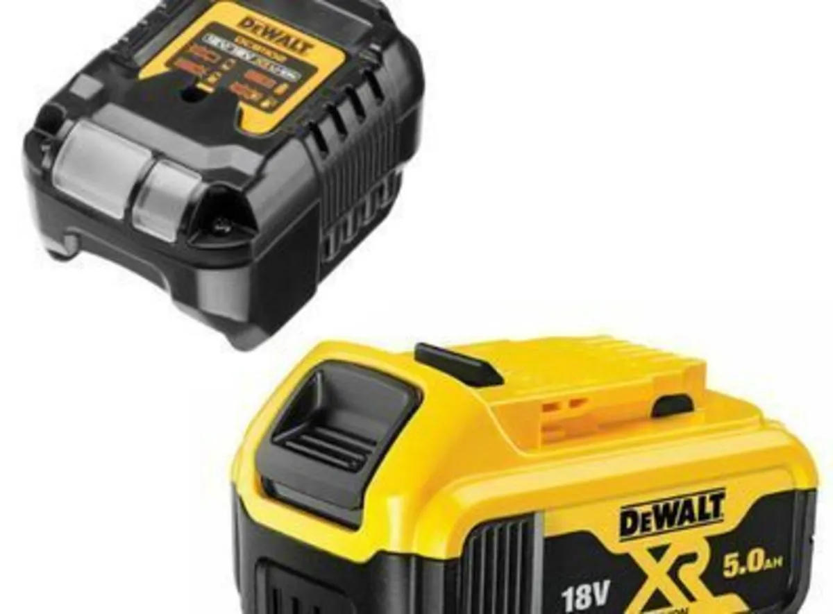 Dewalt DCB184 18V XR 5Ah Li-Ion Battery + DCB1102