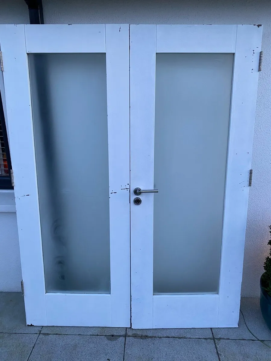 Pair of internal rebated doors - Image 1