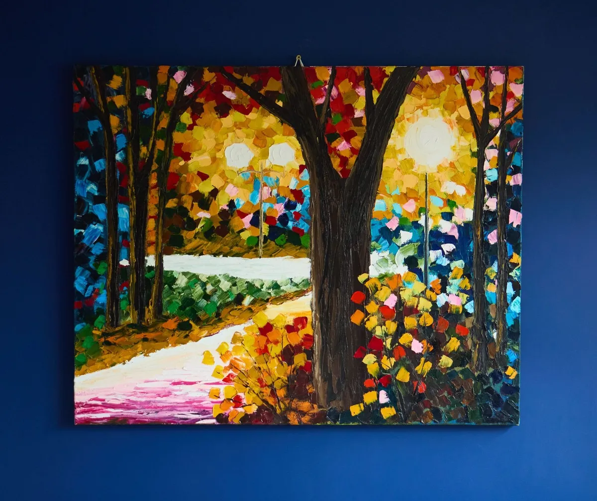Large Original Oil Painting on Canvas – 100x80 cm - Image 1