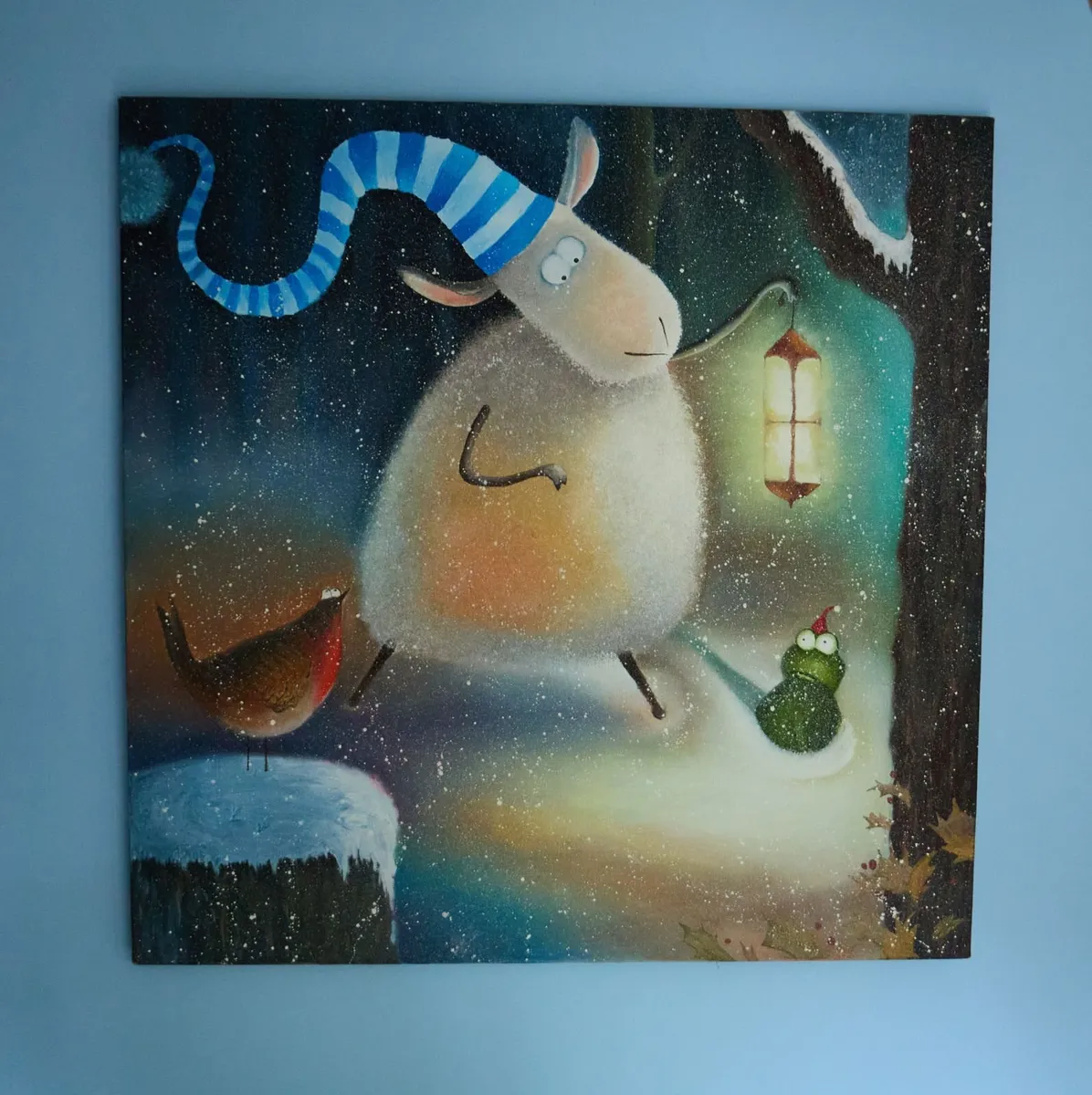 Original Whimsical Oil Painting on Canvas – 70x70 - Image 1
