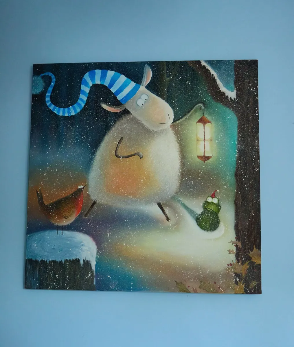 Original Whimsical Oil Painting on Canvas – 70x70 - Image 2