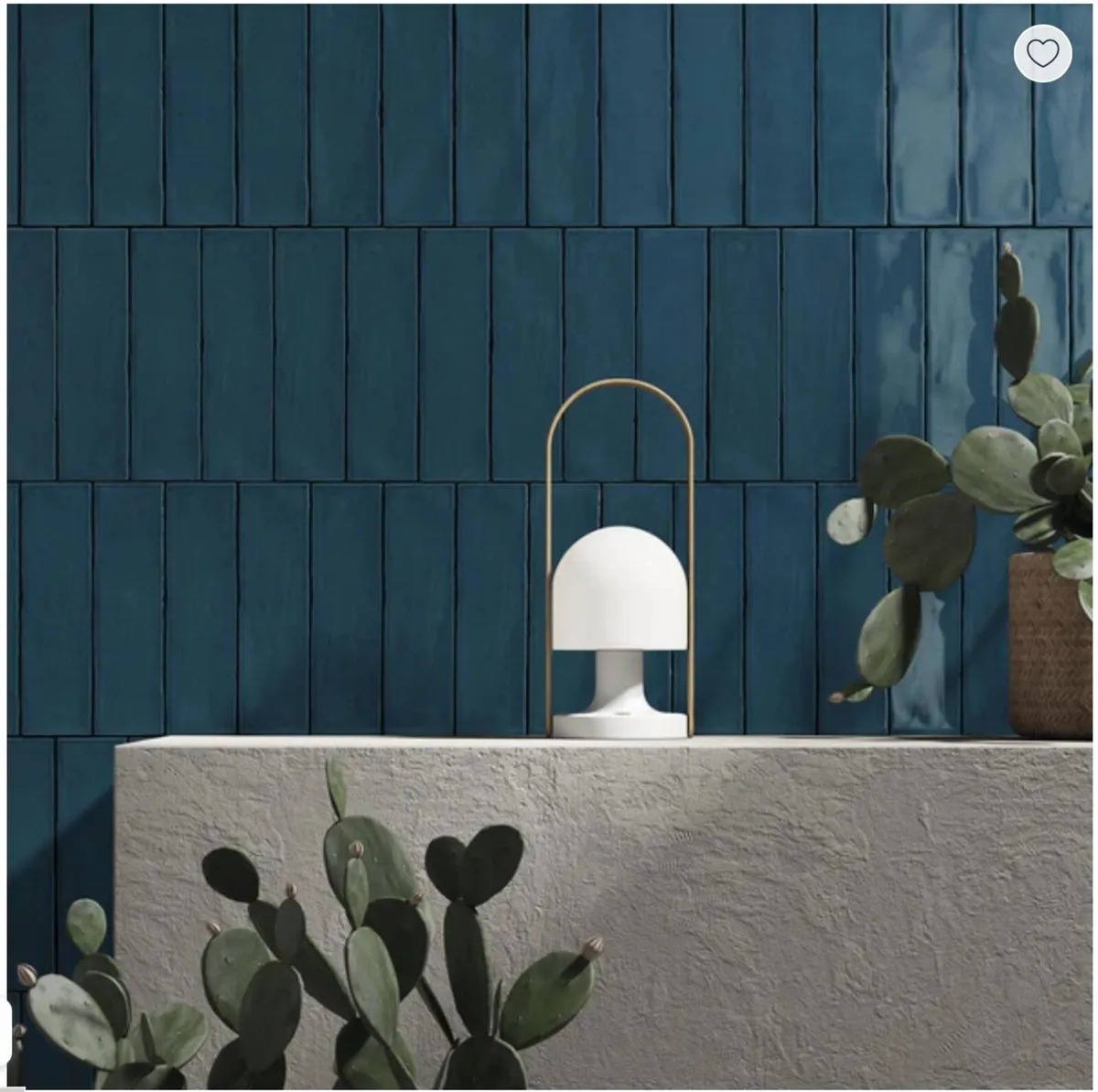 Tiles - Poitiers Indigo Wall Tile 7.5x30cm Gloss - Image 1