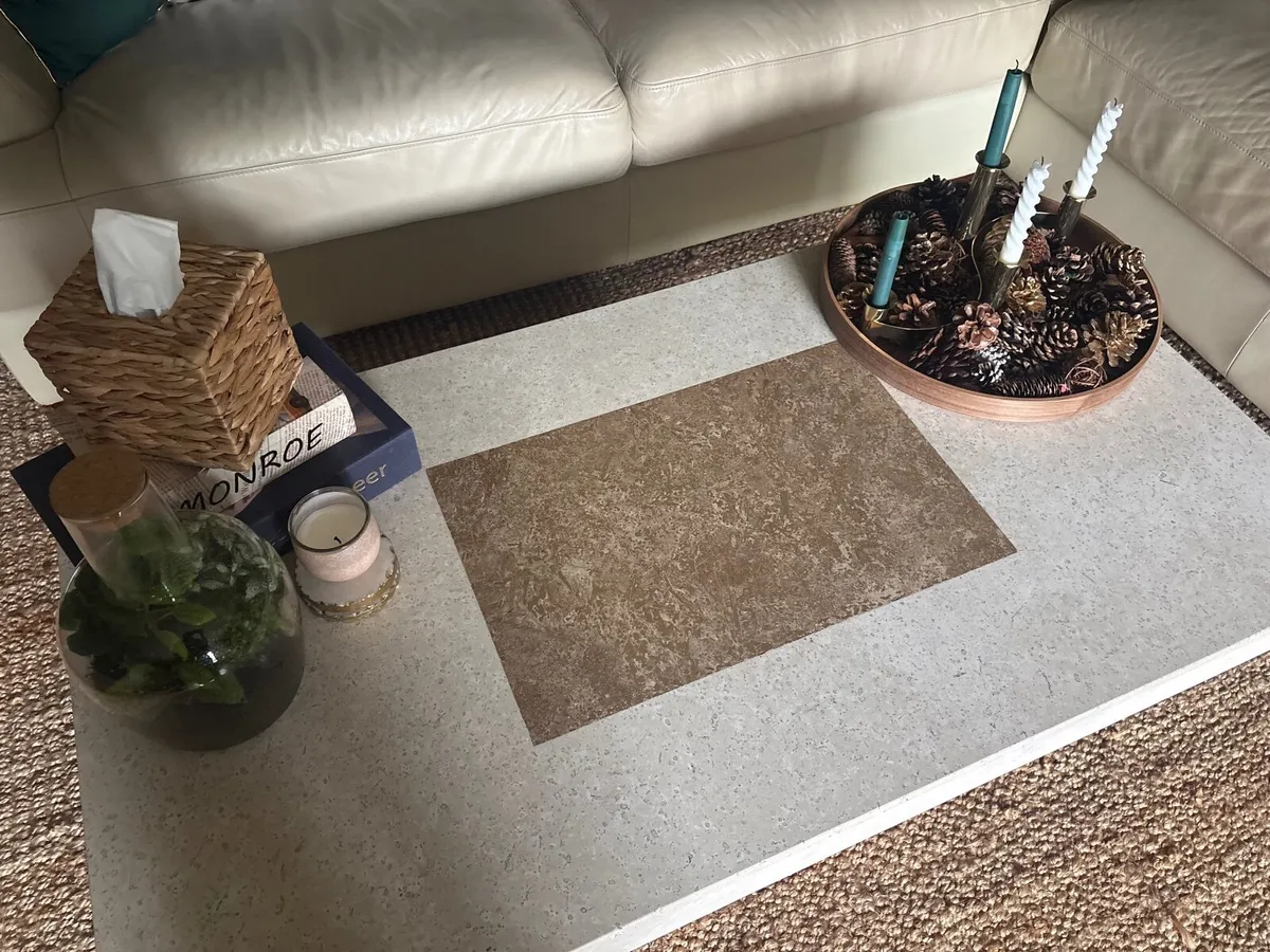 Marble/granite coffee table - Image 1