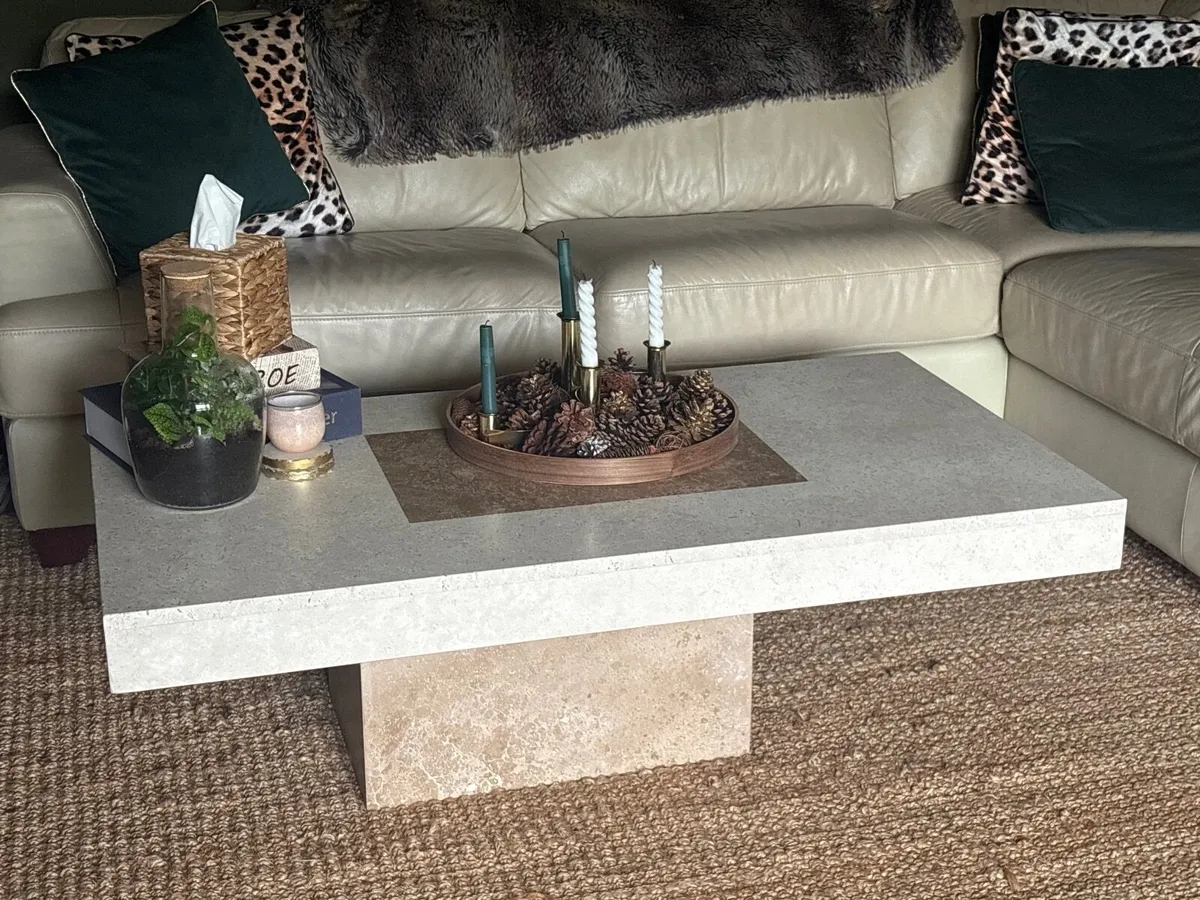 Marble/granite coffee table - Image 2