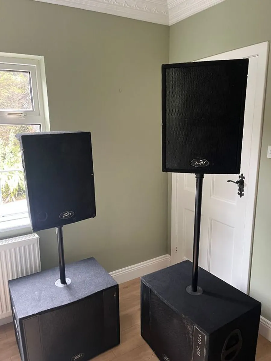 Peavey PA System - Mixing Desk, Amp, Tops and Subs - Image 3
