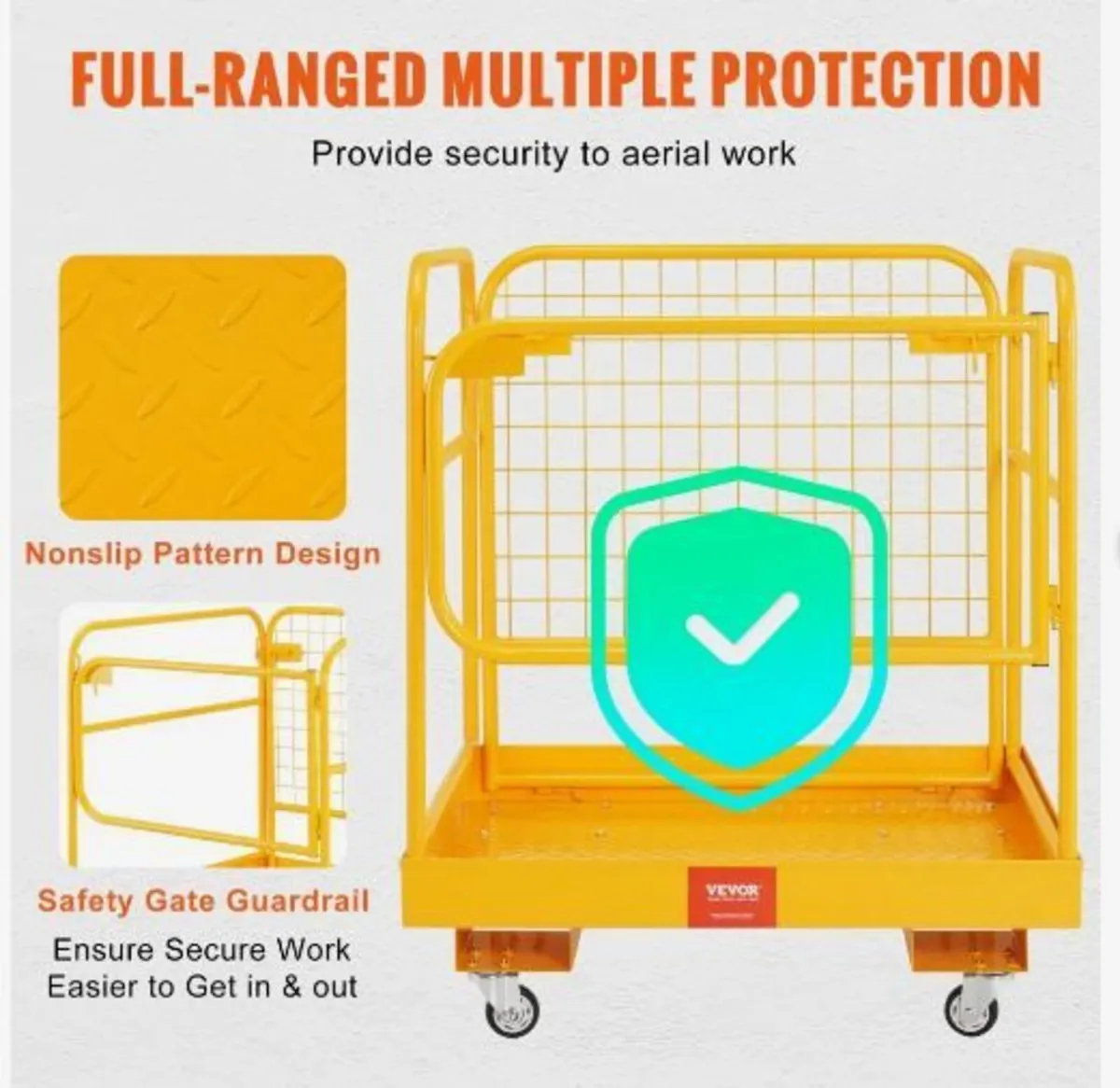Forklift Safety Cage, 544.3 kg Load Capacity - Image 4