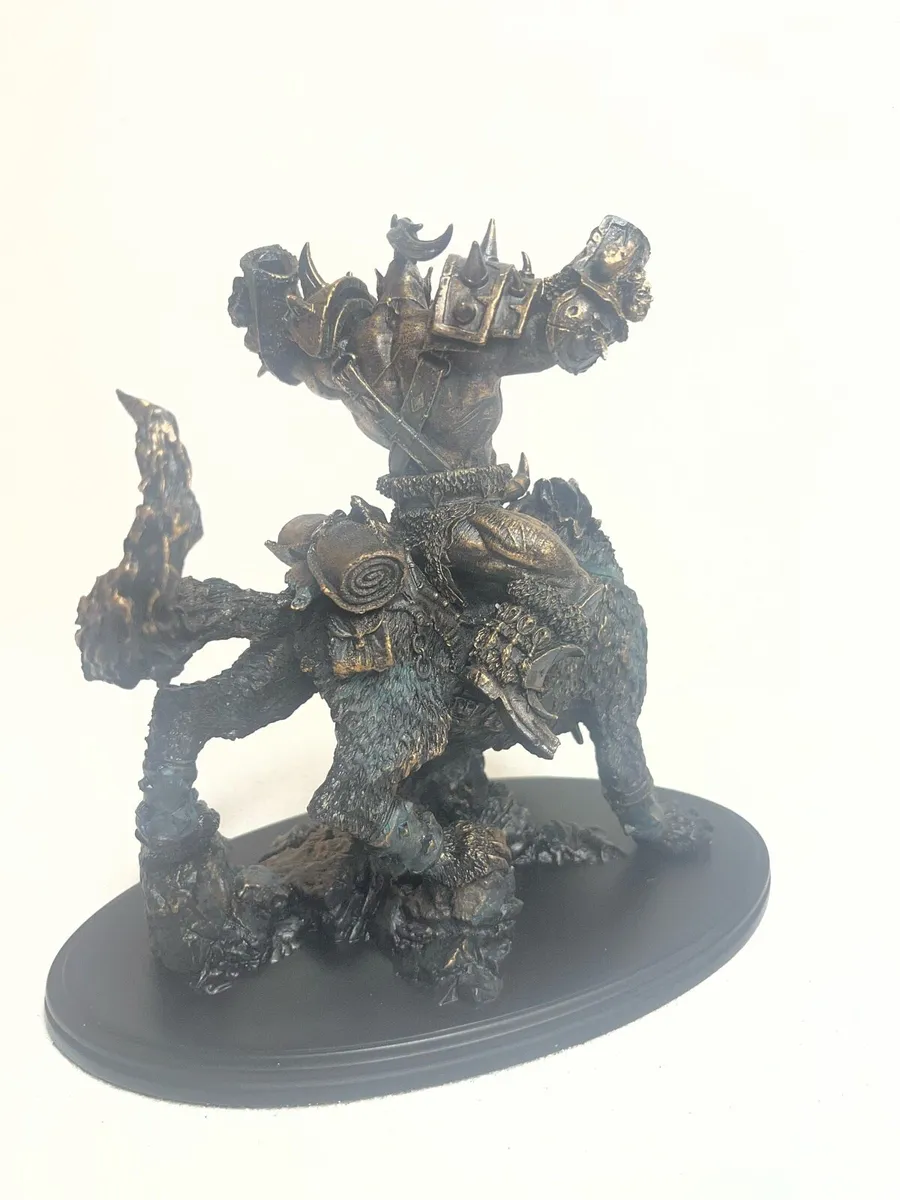 WoW 10th Anniversary Orc Wolf Rider Statue - Image 2