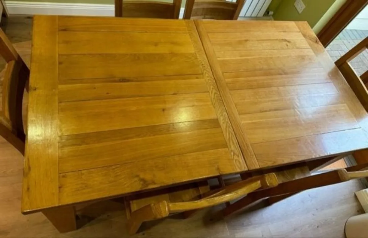 Solid Oak Extendable Table - Image 2