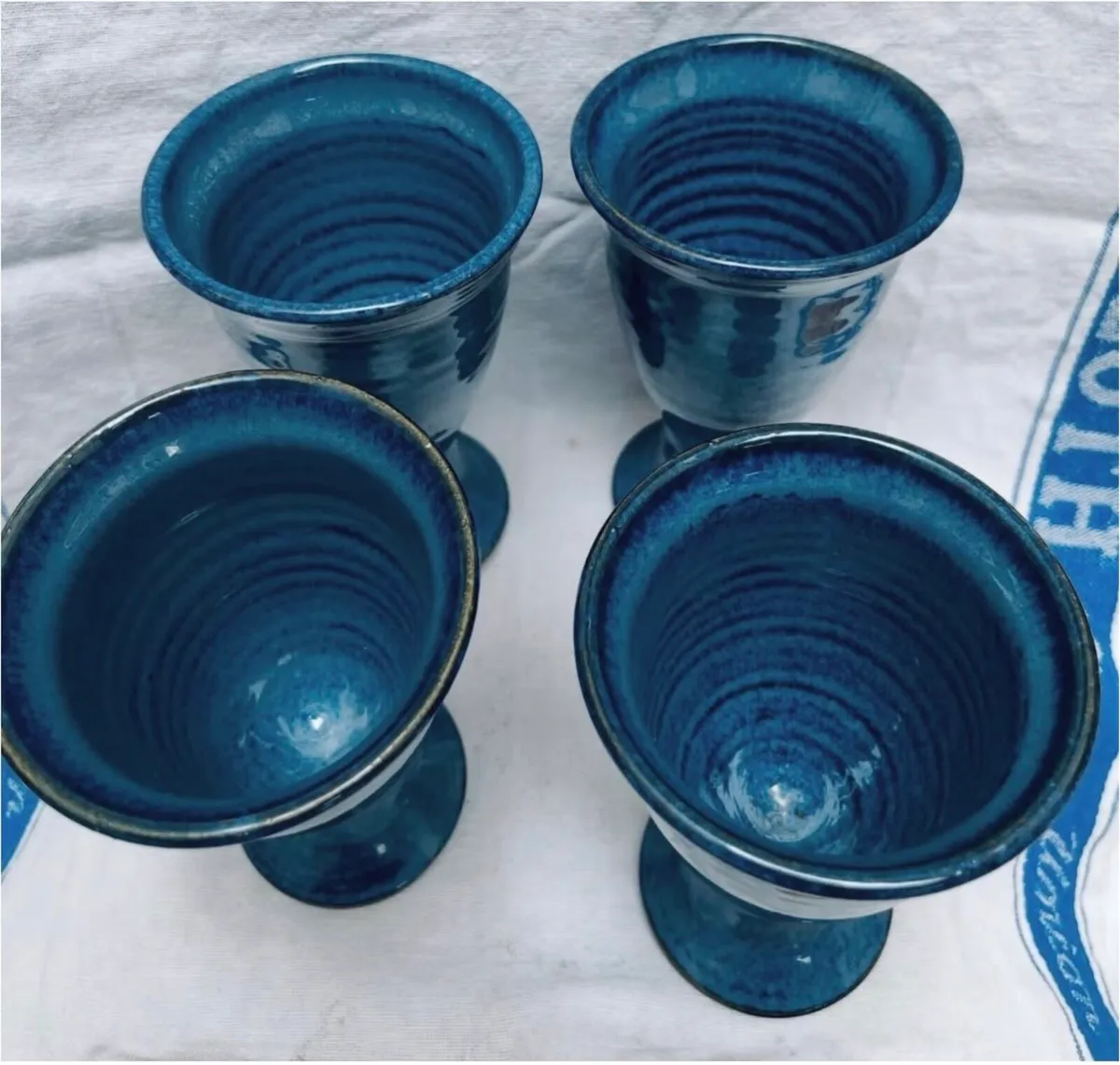 Pottery goblets - Image 3