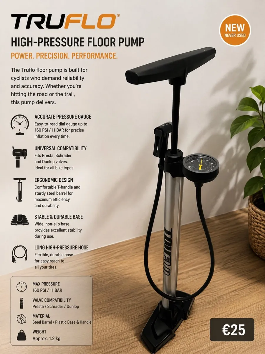 New Truflo Bike Pump