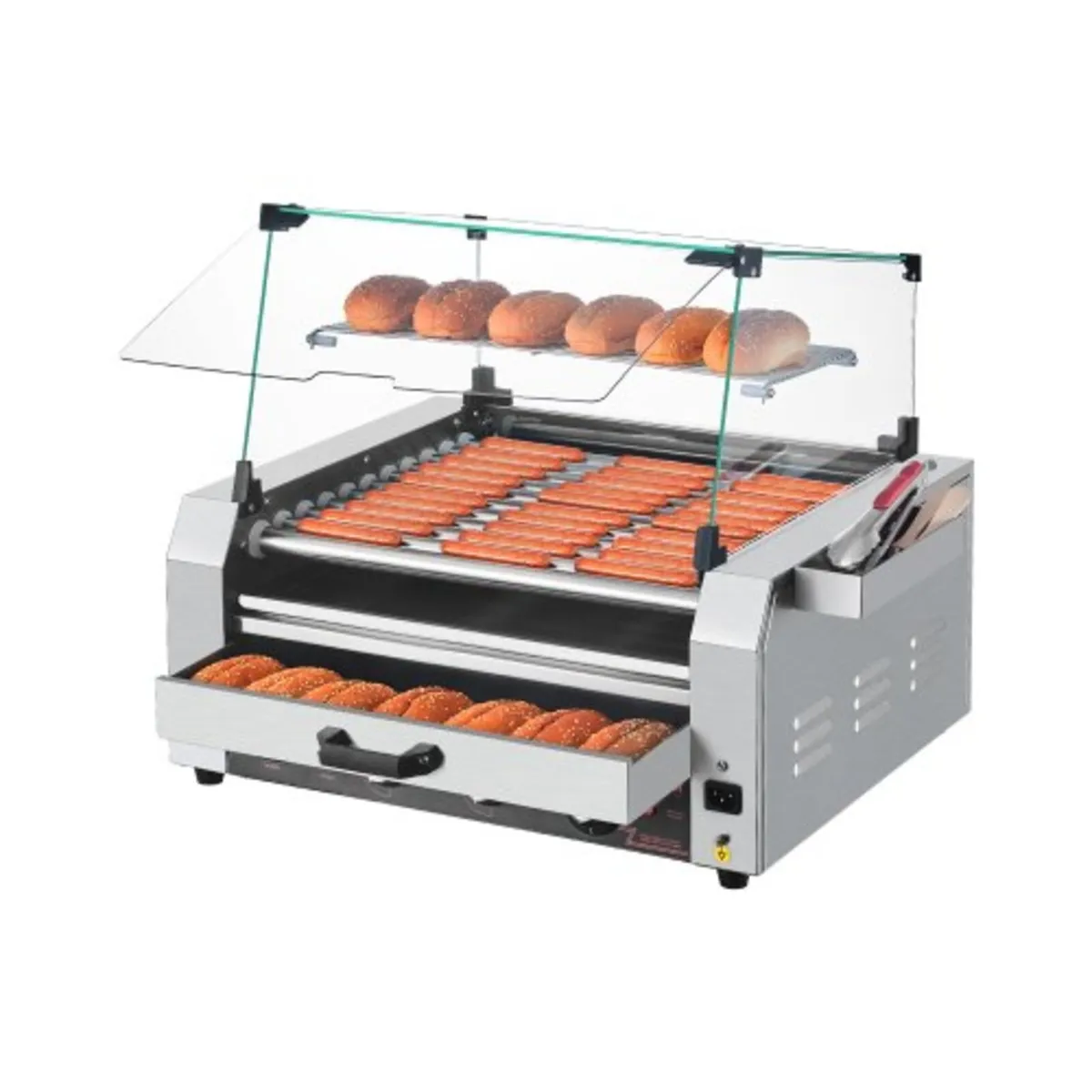 Hot Dog Roller, 30 Hot Dog 11 Rollers, Stainless S - Image 1
