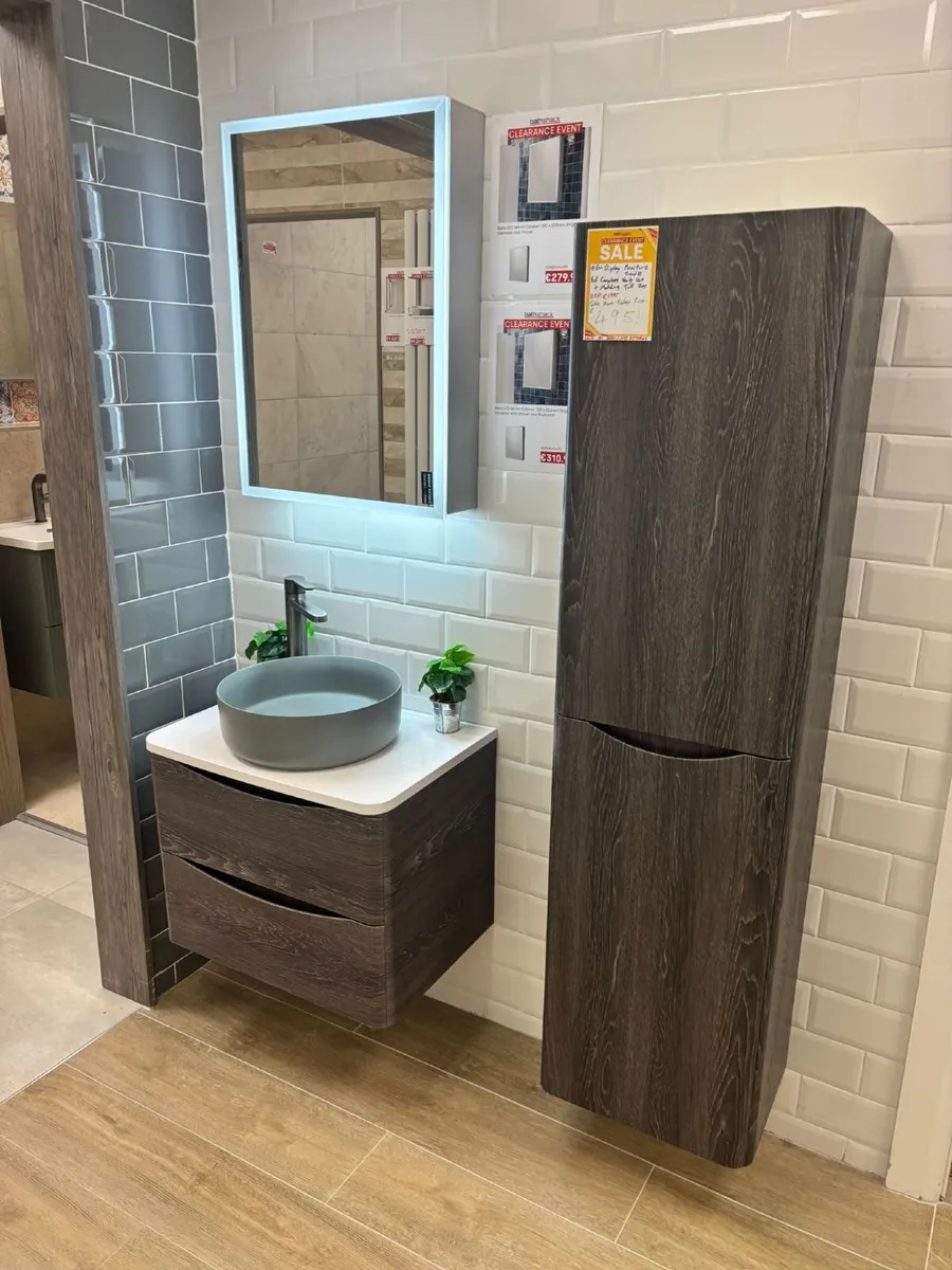 Ex Display Bathroom Furniture Set - Graphite Oak