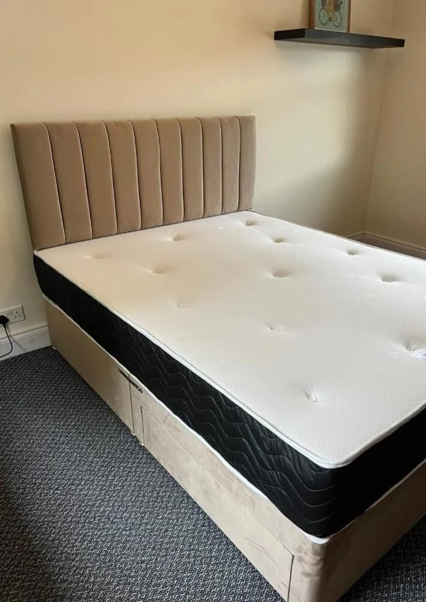 Divan Double & King Size Bed Frame With Mattress - Image 2
