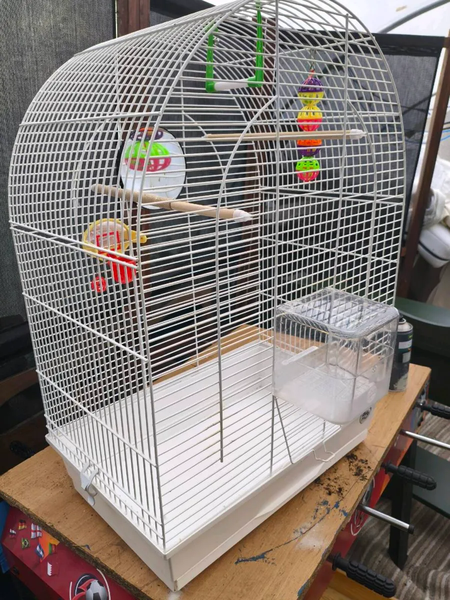 Beautiful large bird cage 55 like new - Image 2