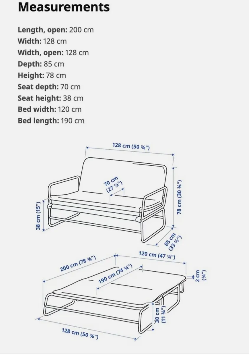 Sofa-bed, Knisa IKEA - Image 3