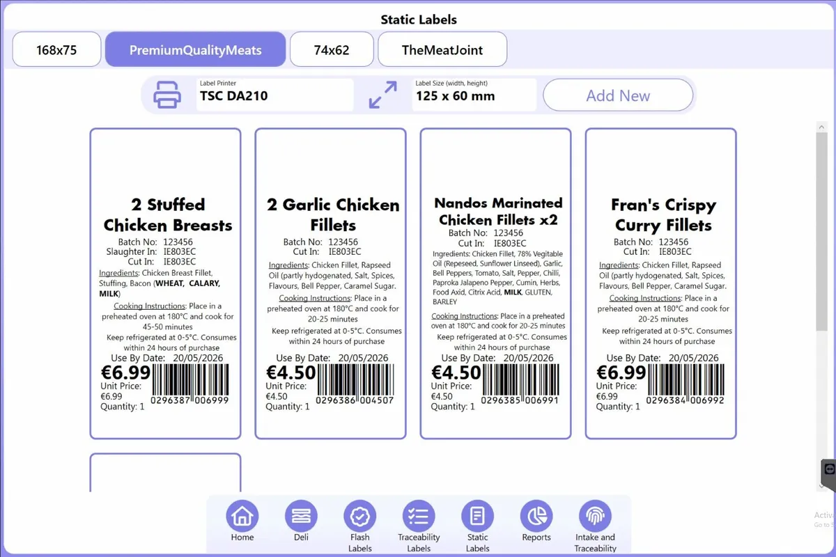 Touchscreen Food Label System Butcher Deli Farm - Image 4