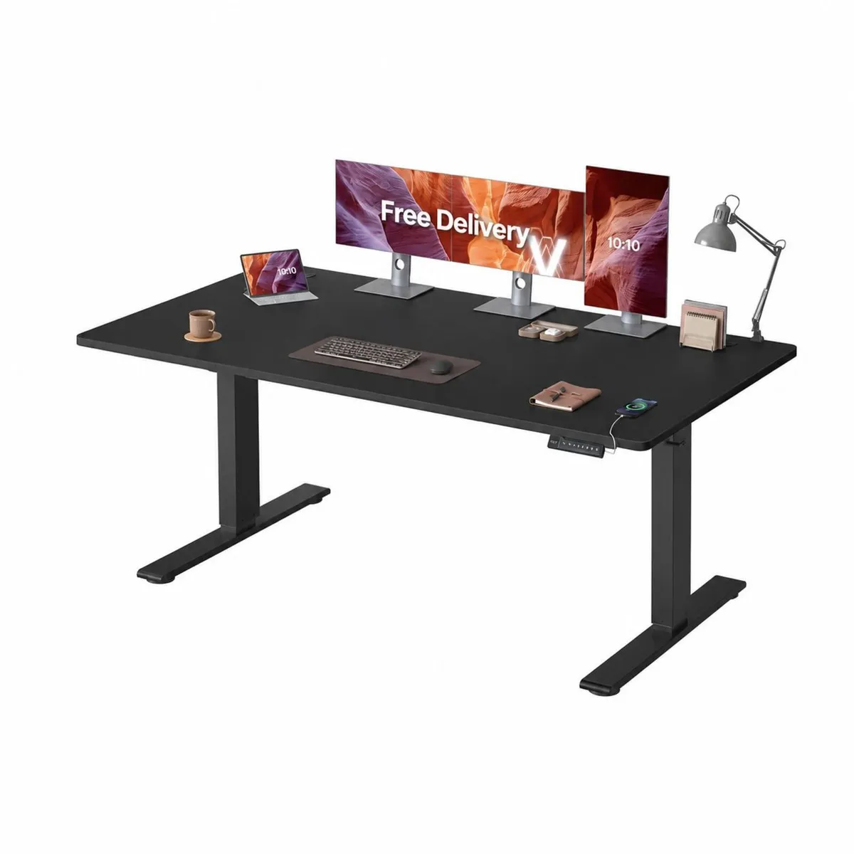 Electric Height Adjustable Standing Desk 160 x 80 - Image 1