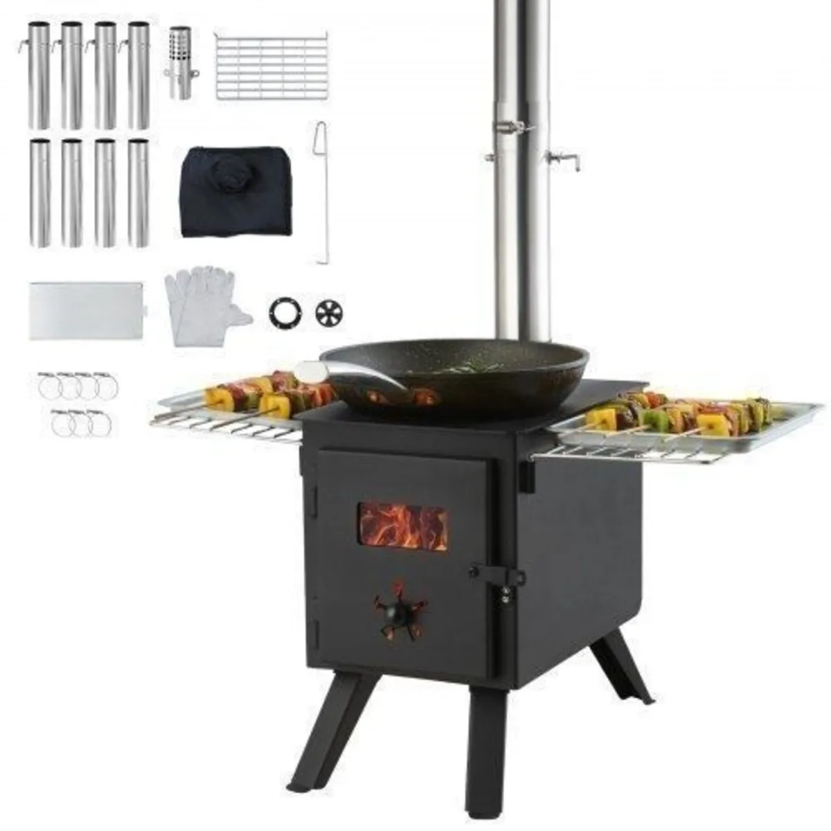 Portable Wood Burning Stove for Camping Tent Heati - Image 1
