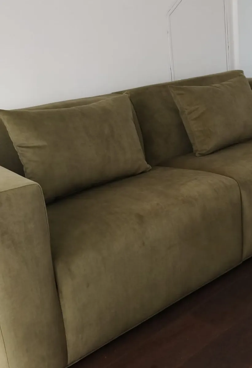 Luxury Premium Velvet Sofa – As New / Delivered Ma - Image 2