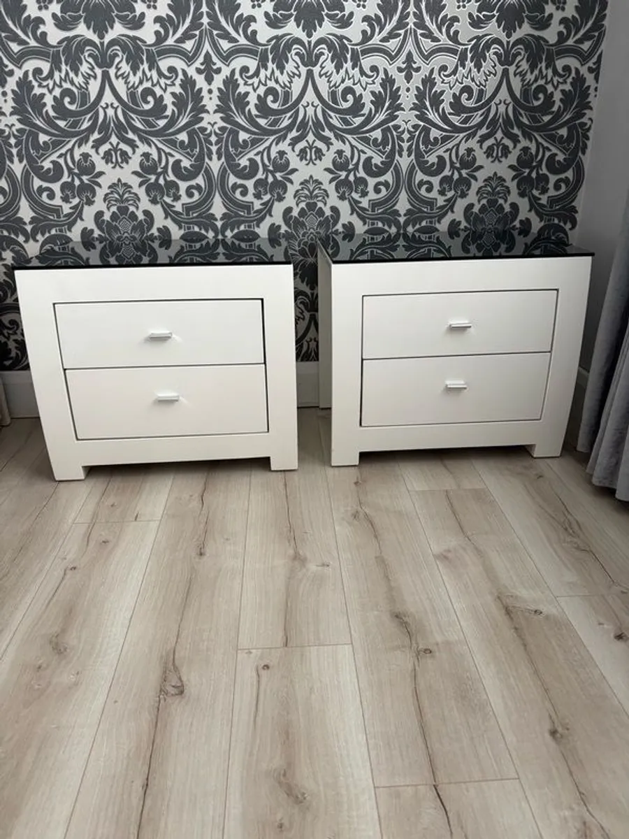 2 bed side lockers - Image 1