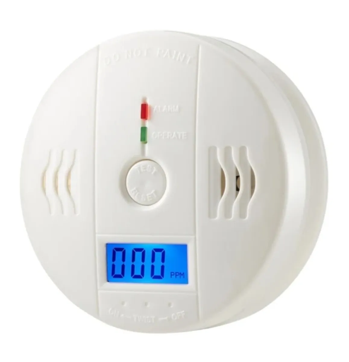 2 Brand New Carbon Monoxide Smoke Alarms + Battery - Image 1