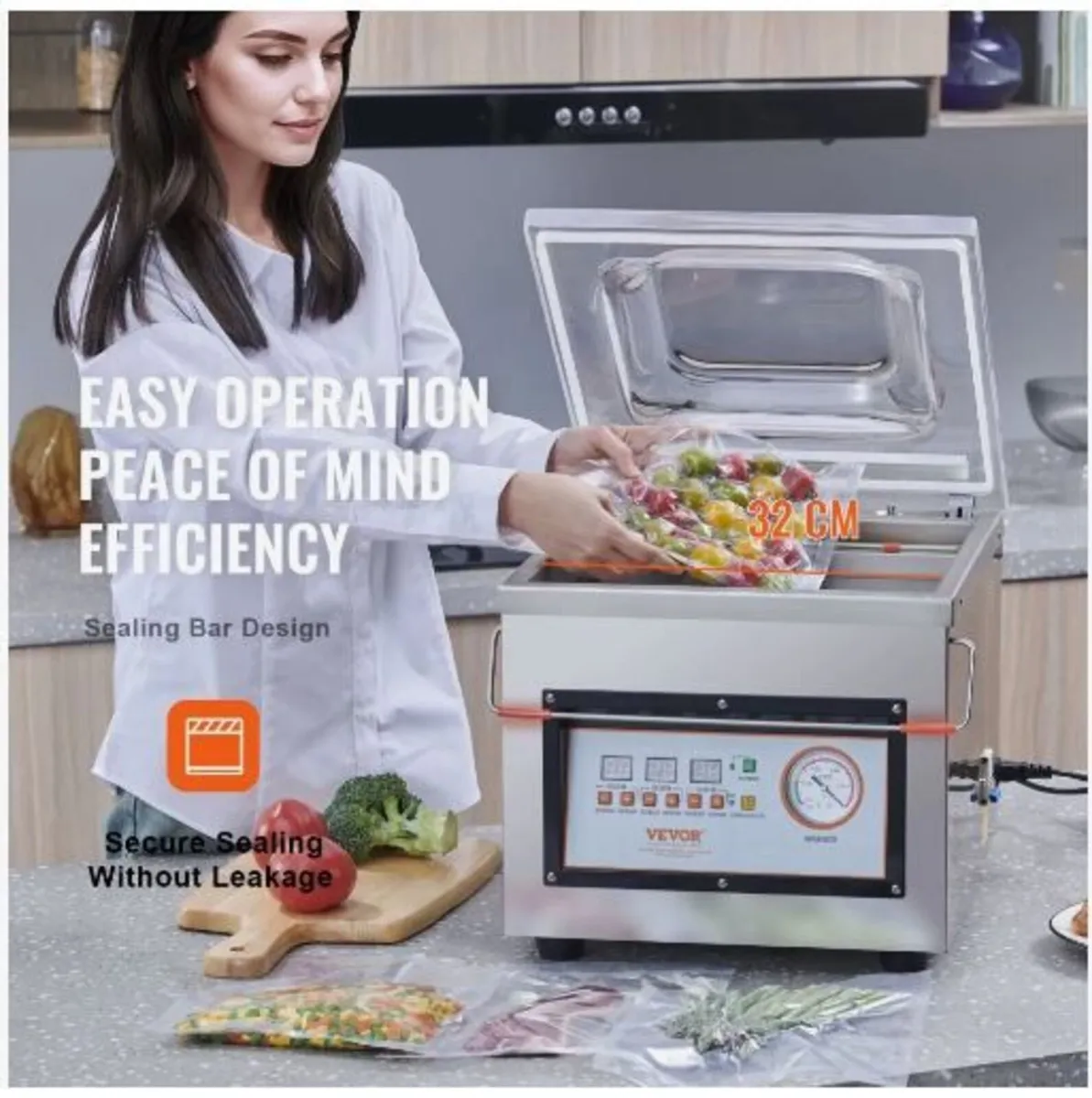 Chamber Vacuum Sealer, 320W Sealing Power - Image 2