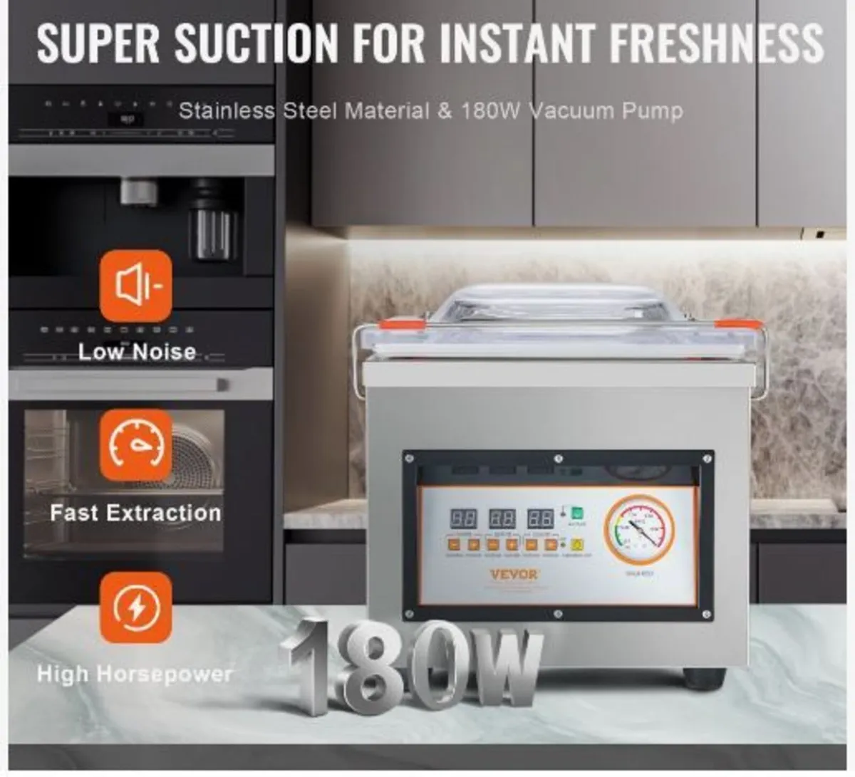 Chamber Vacuum Sealer, 320W Sealing Power - Image 3