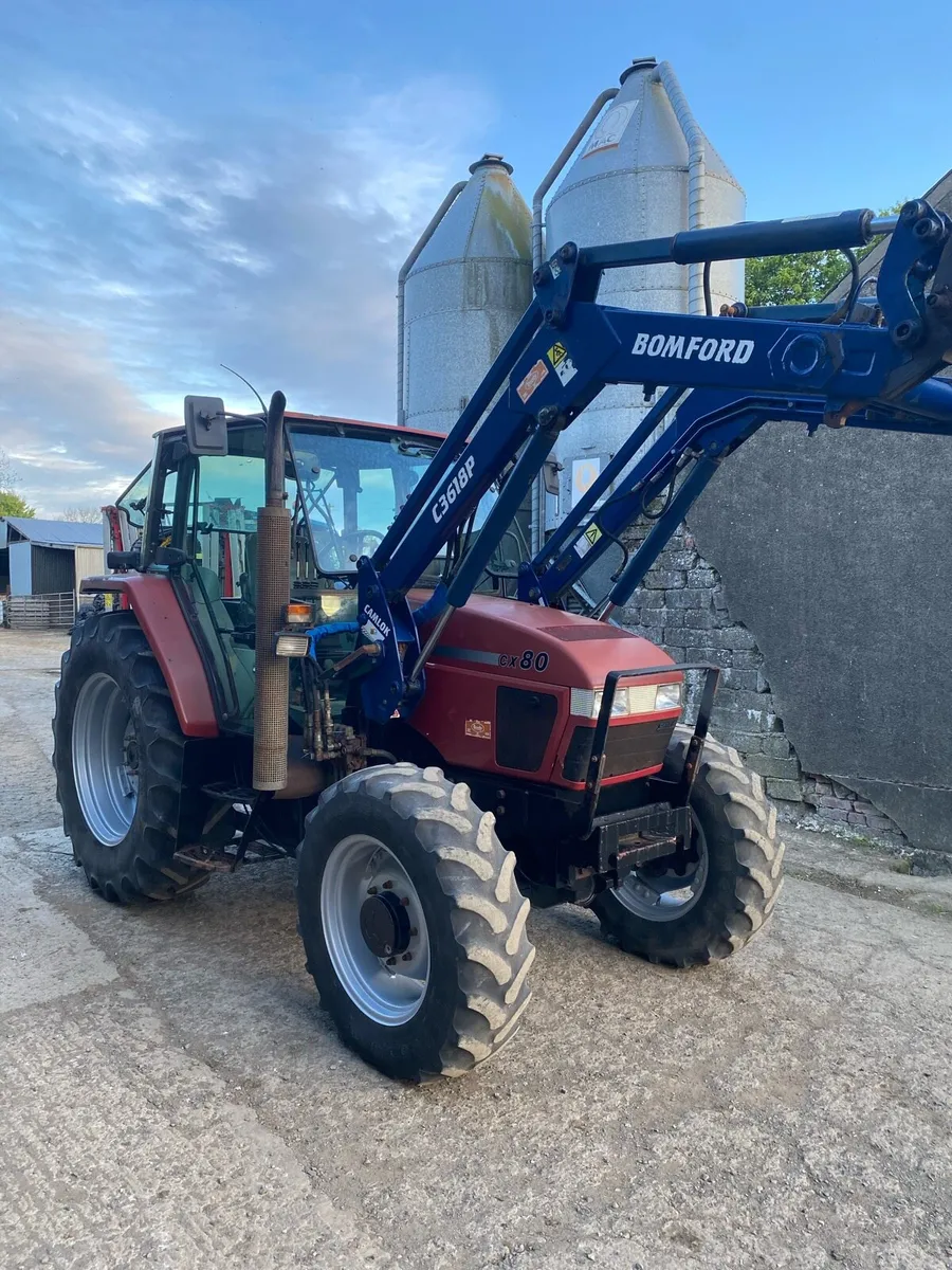 Case cx80 c/w bomford loader - Image 1