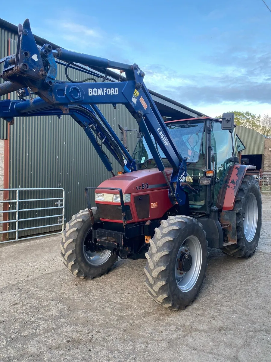 Case cx80 c/w bomford loader - Image 2