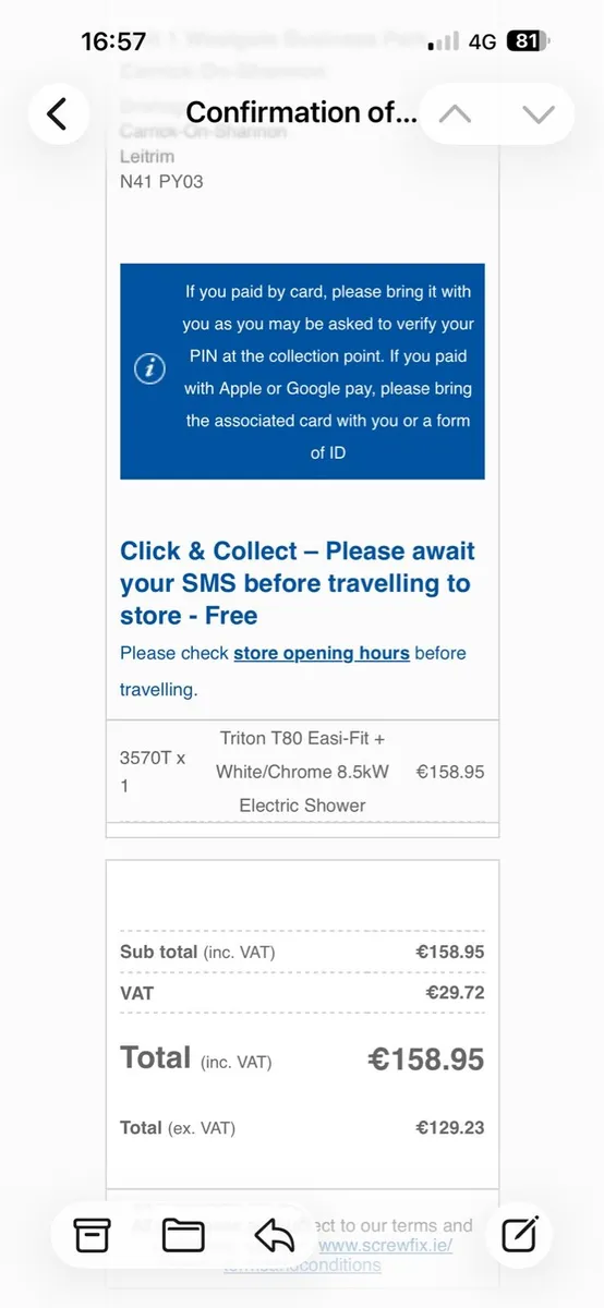 Triton T80 easi fit mains fed shower - Image 3