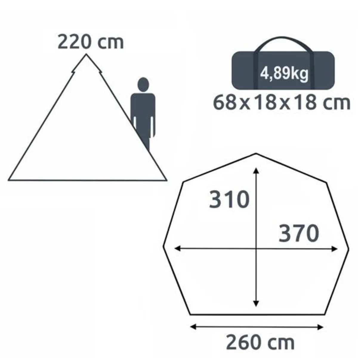 4 Person Teepee Tent - Image 2