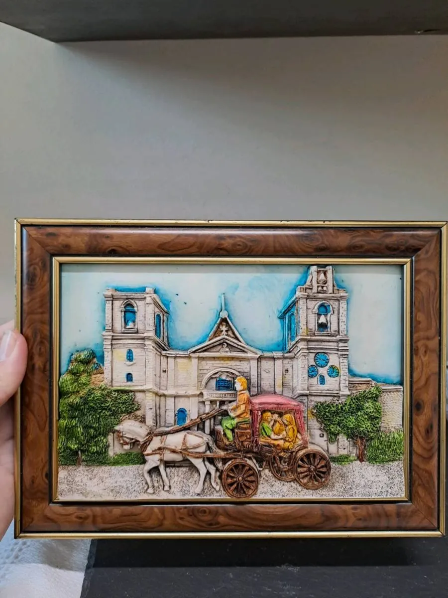 Pair of Handmade Malta 3D Wall Plaques John Borg - Image 2