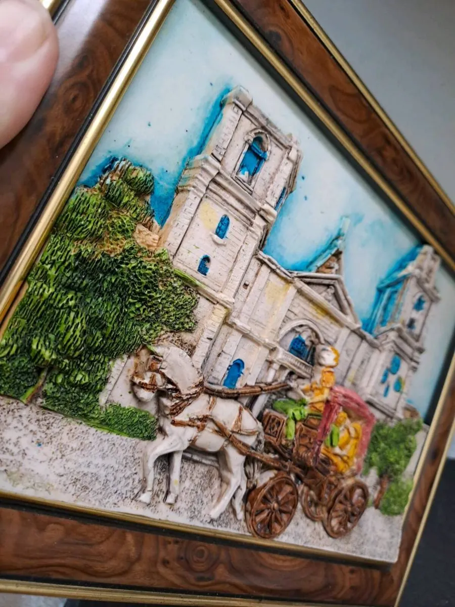 Pair of Handmade Malta 3D Wall Plaques John Borg - Image 4