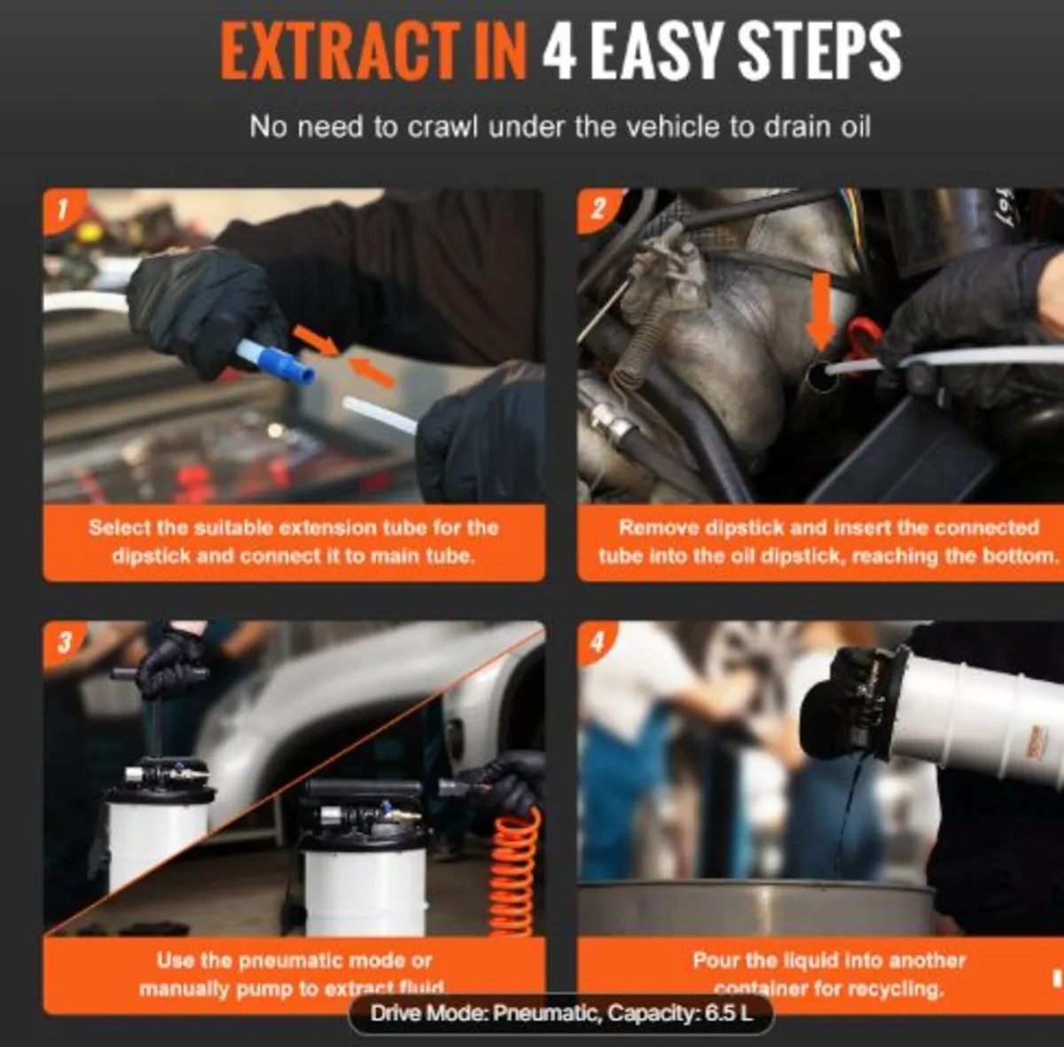 Fluid Extractor, 1.74 Gallons (6.5 Liters), - Image 2