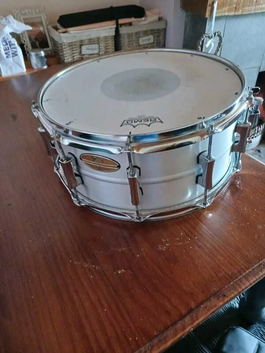 Pearl 14x6.5inch primal collective aluminium snare drum - Image 4