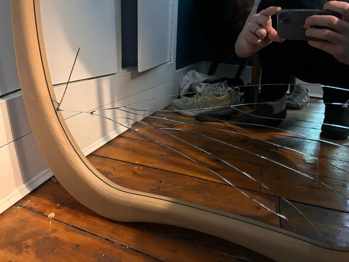 Mirror (asymmetric, wooden) - Image 2
