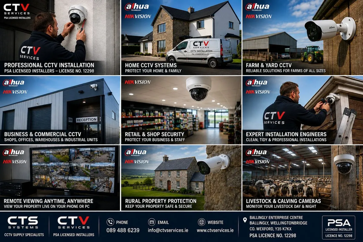 CCTV Installers Wexford –PSA Dahua & Hikvision - Image 2