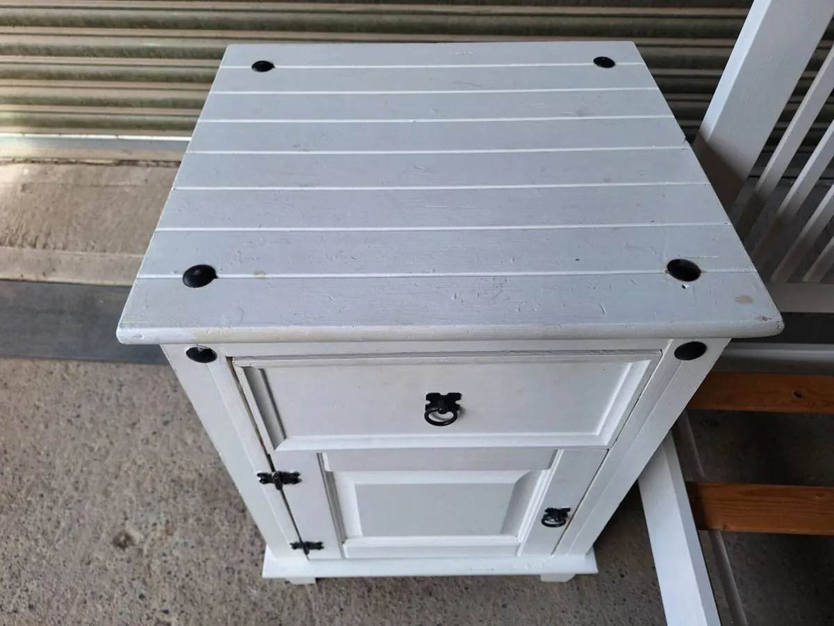 King Size Bed Frame + Bedside Lockers (DELIVERY) - Image 4