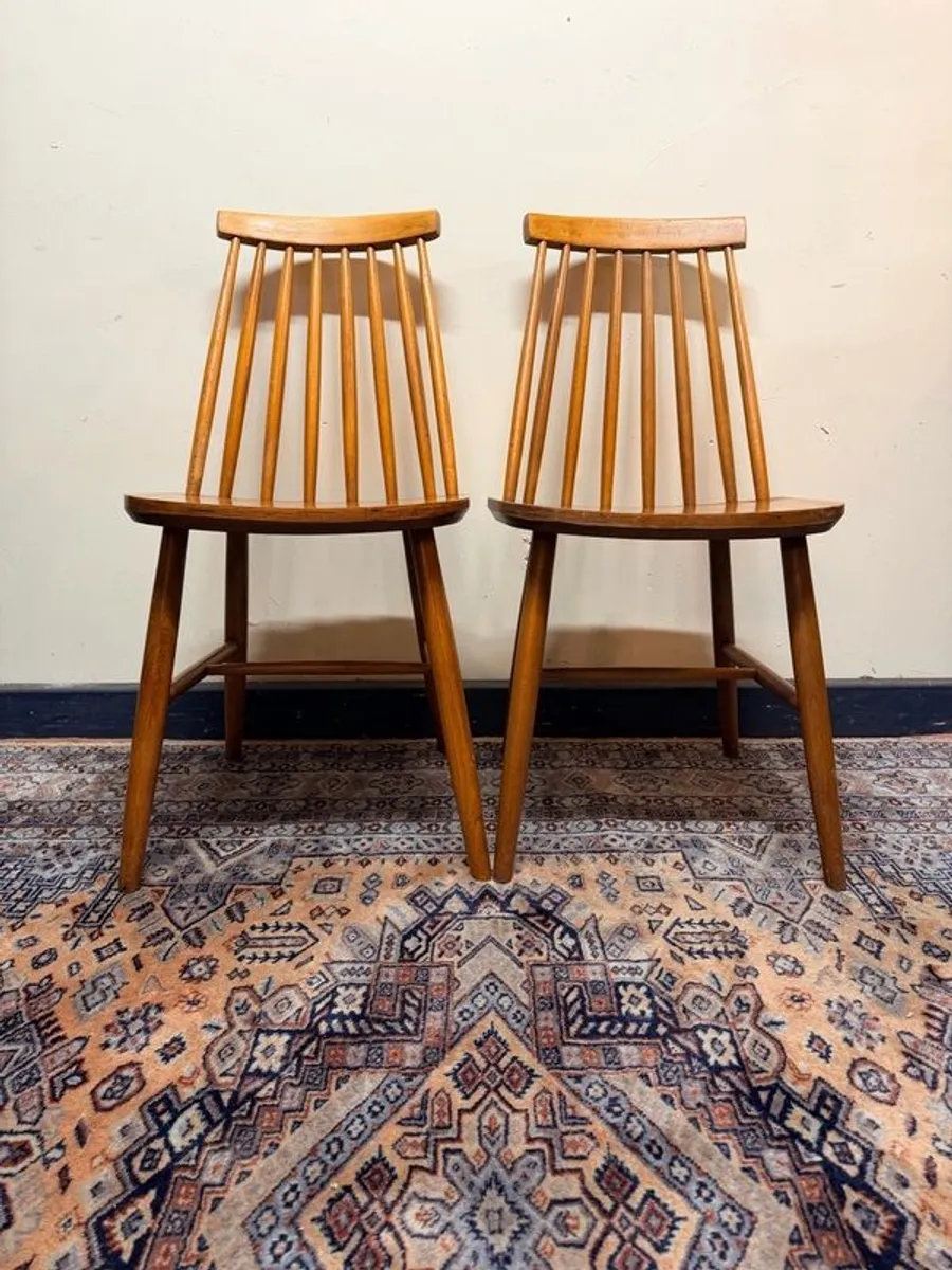 A Nice Pair of Mid Century Scandinavian Teak Chairs - Image 1