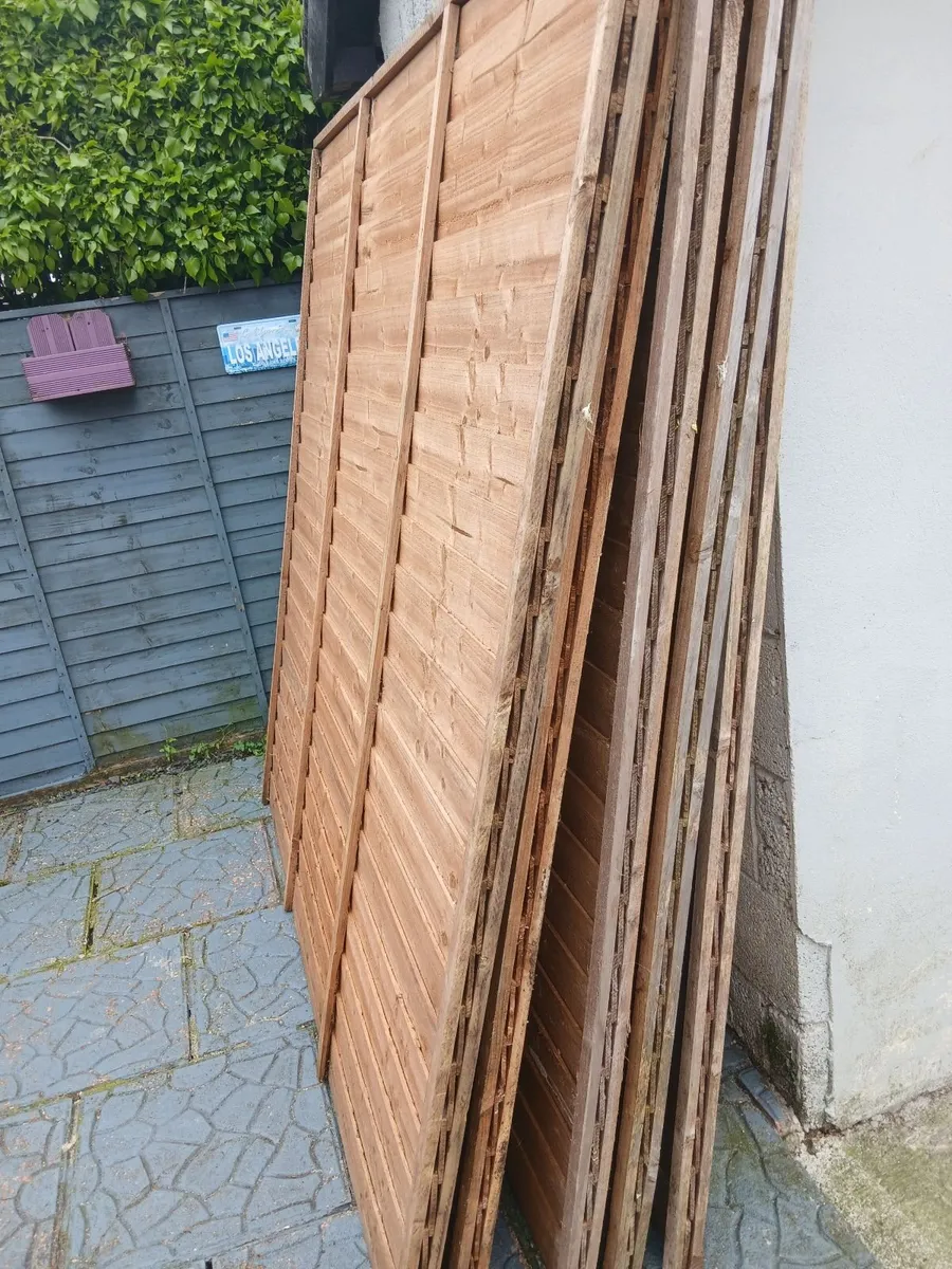 Timber fencing Sheets and timber posts. - Image 3