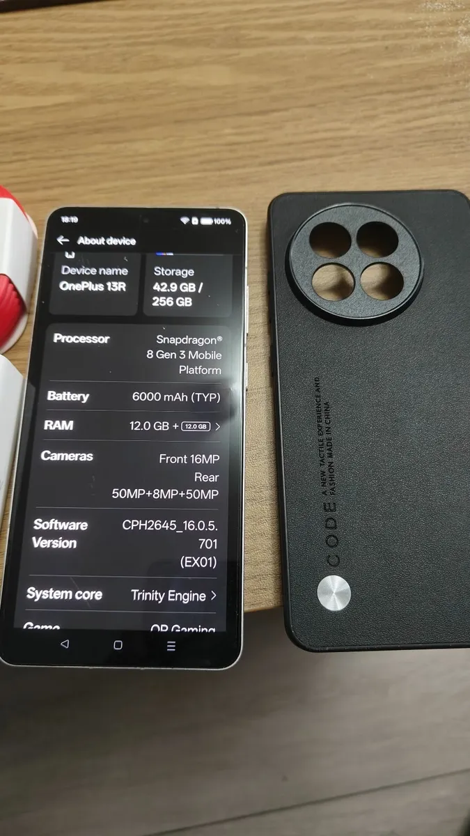 Oneplus 13R 12gb 256gb  smartphone - Image 1
