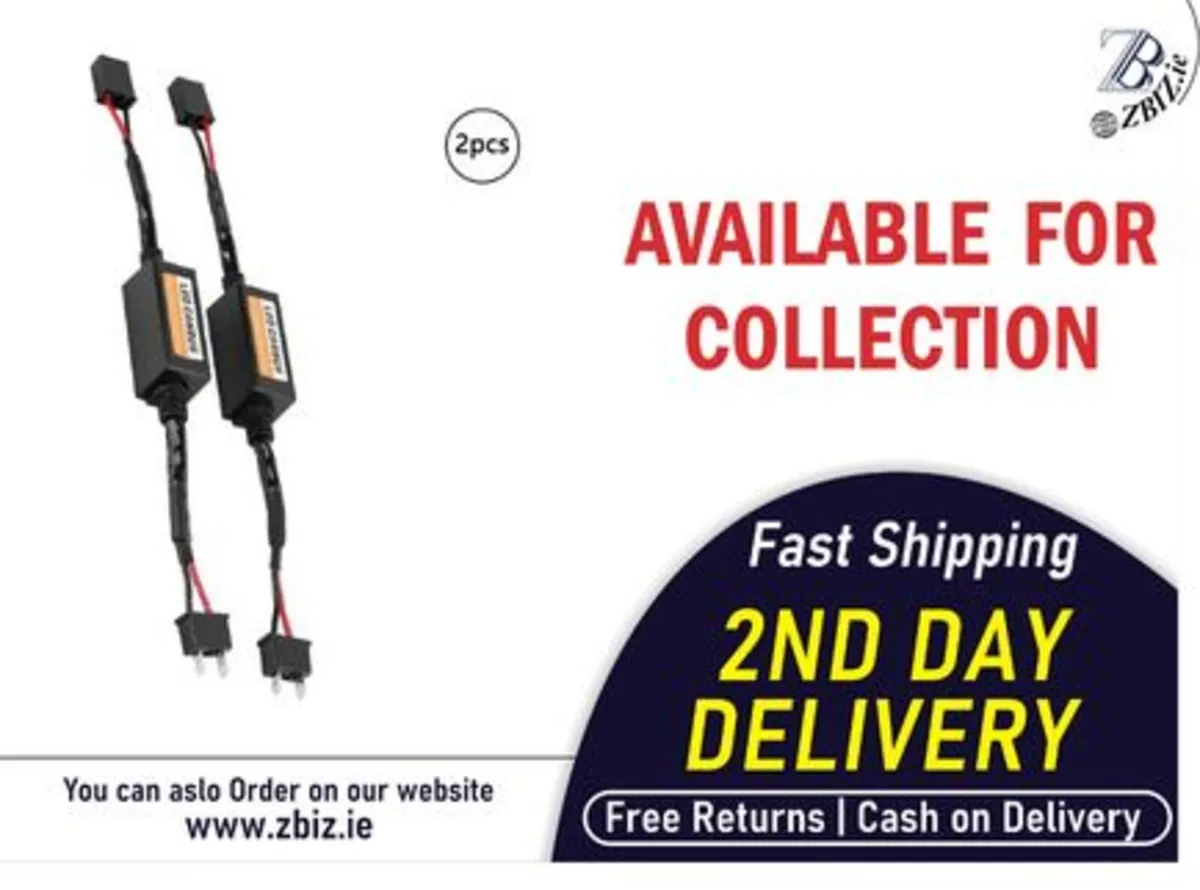 2X H7 LED Decoder Error-Free Anti-Flicker - Image 1