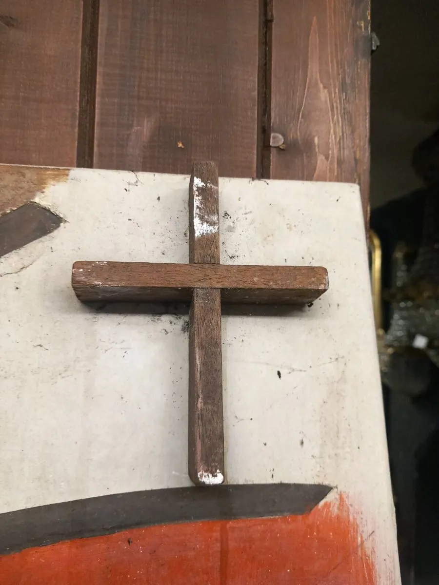 Stations of the Cross, plaster, heavy vintage D18 - Image 2