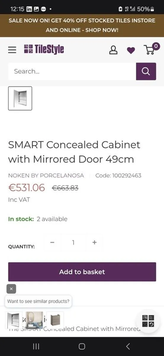 Noken Concealed Cabinet - Image 1