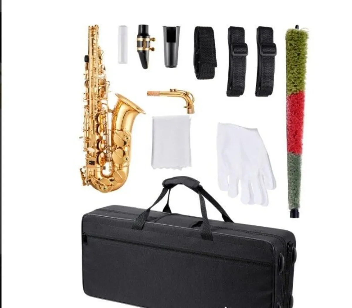 Alto Saxophone E-Flat Beginner Brass Saxophone Kit - Image 2