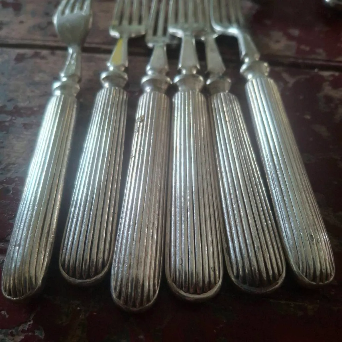 Vintage Silverplate Fish Set - Image 2