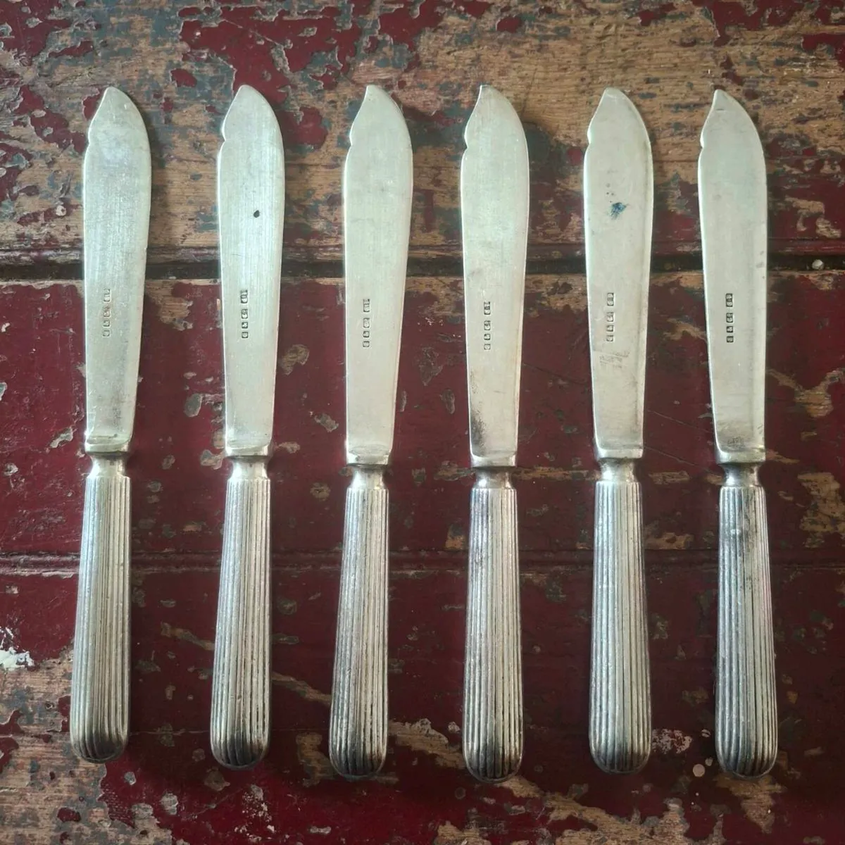 Vintage Silverplate Fish Set - Image 3
