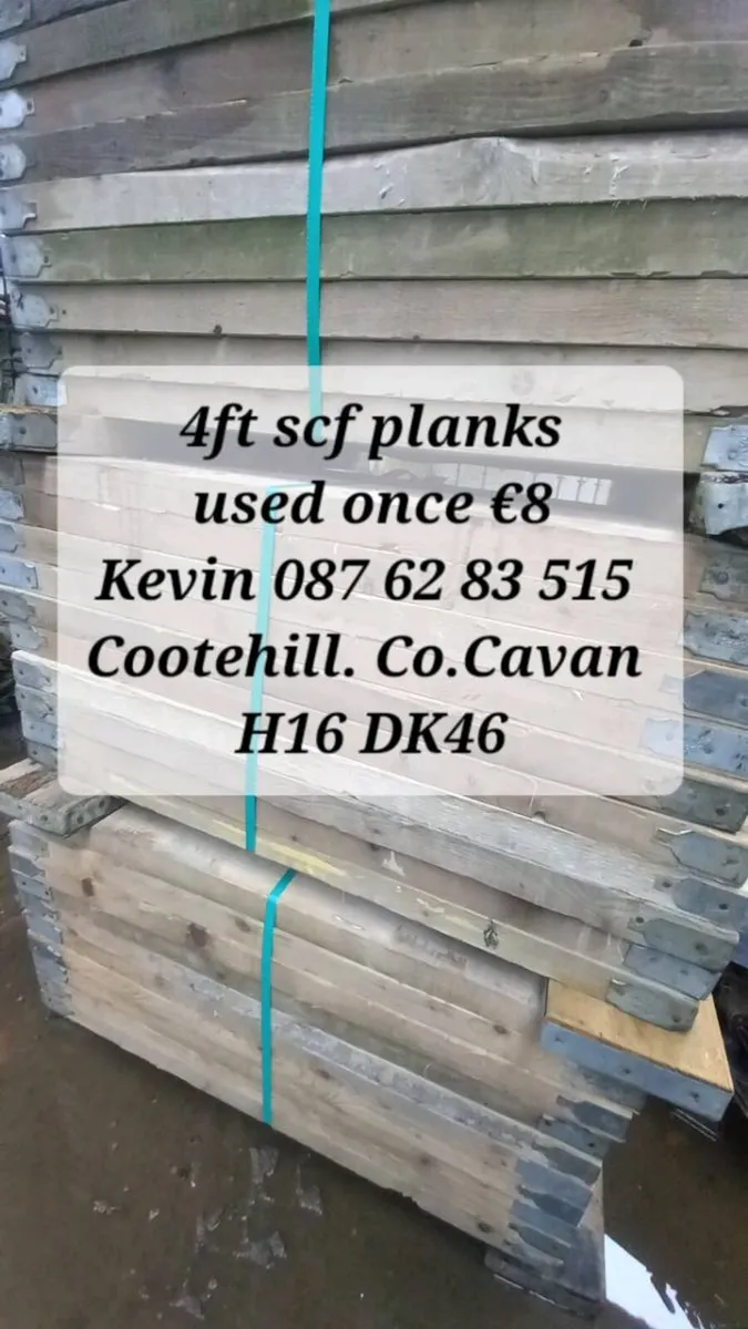 Under1year old scaffolding Planks - Image 3